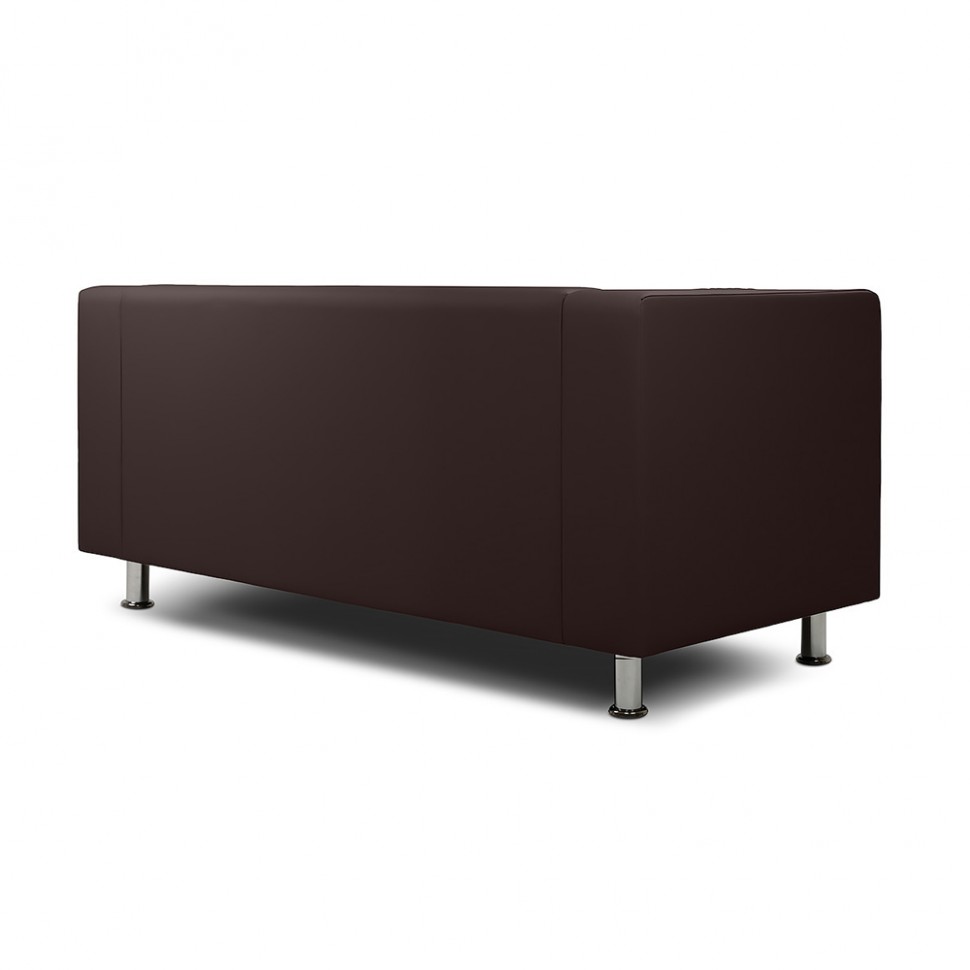 Диван офисный «БИТ» экокожа коричневый