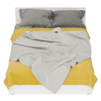 Стандарт Кровать 1400, цвет белый, ШхГхВ 143,5х203,5х70 см., сп.м. 1400х2000 мм., без матраса, основание есть