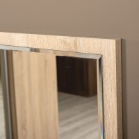 СНЯТО Глория 2 128/02 Зеркало, цвет дуб сонома, ШхГхВ 39х2х75 см.