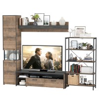 Трувор Гостиная 013, цвет дуб гранж песочный/интра, ШхГхВ 277,4х45,4х210 см., универсальная сборка