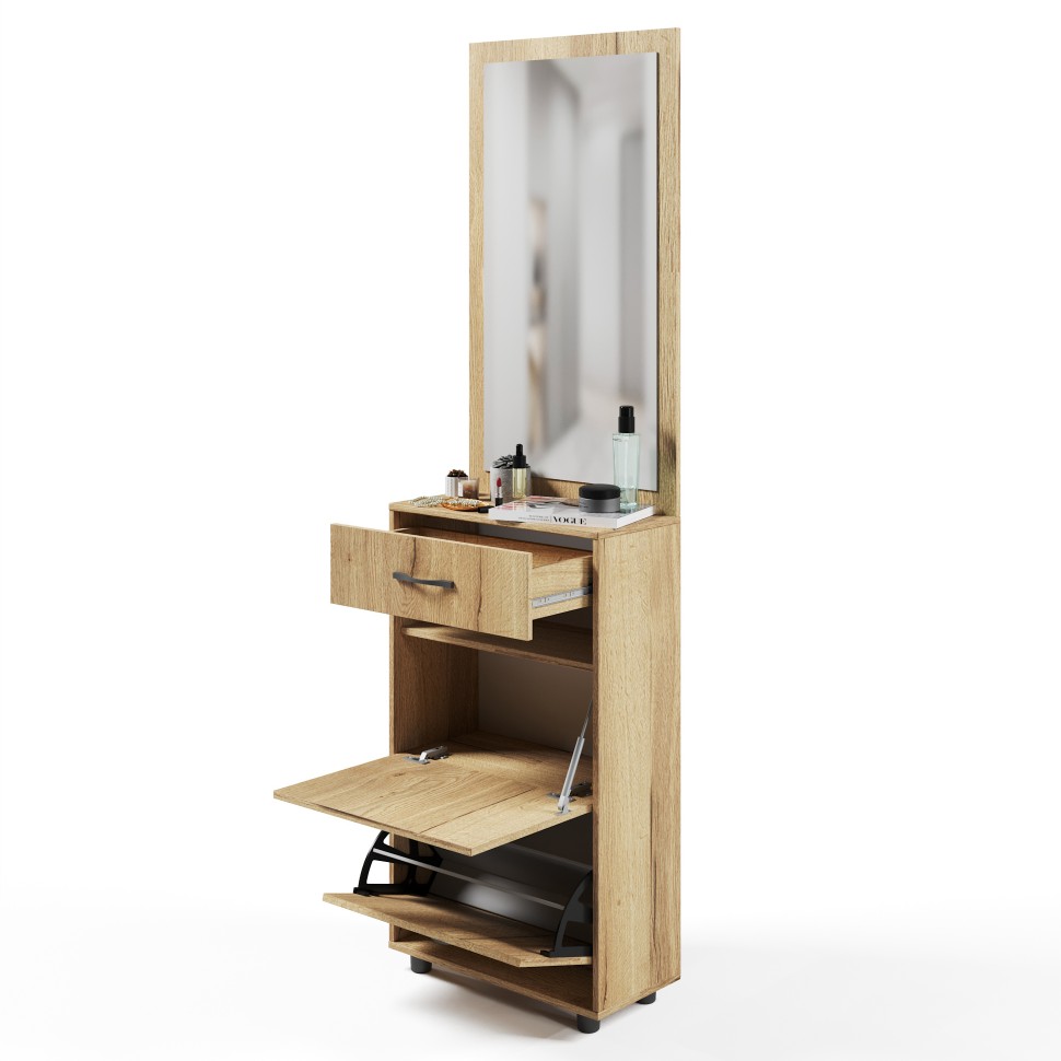 Прихожая Сокол ПЗ-3+ТП-2, цвет дуб делано, ШхГхВ 60х29х209 см.