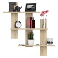 Полка СВК-5, цвет дуб сонома, ШхГхВ 84х13,6х88 см.