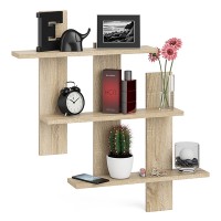 Полка СВК-5, цвет дуб сонома, ШхГхВ 84х13,6х88 см.