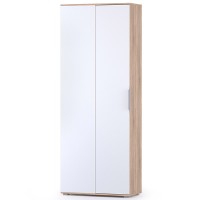 Куба Шкаф для одежды 13.137, цвет дуб сонома/белый премиум, ШхГхВ 81,4х38х210,6 см., универсальная сборка