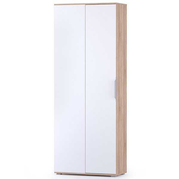 Куба Шкаф для одежды 13.137, цвет дуб сонома/белый премиум, ШхГхВ 81,4х38х210,6 см., универсальная сборка