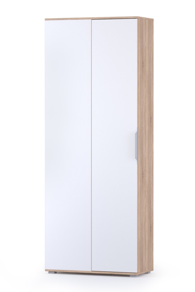 Куба Шкаф для одежды 13.137, цвет дуб сонома/белый премиум, ШхГхВ 81,4х38х210,6 см., универсальная сборка