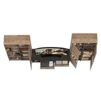 Трувор Гостиная 034, цвет дуб гранж песочный/интра, ШхГхВ 332,4х45,4х210 см., универсальная сборка