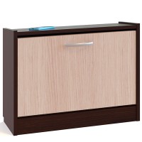 Прихожая Сокол ТО-21 тумба для обуви, цвет дуб венге/белёный дуб, ШхГхВ 60х22х45,1 см.