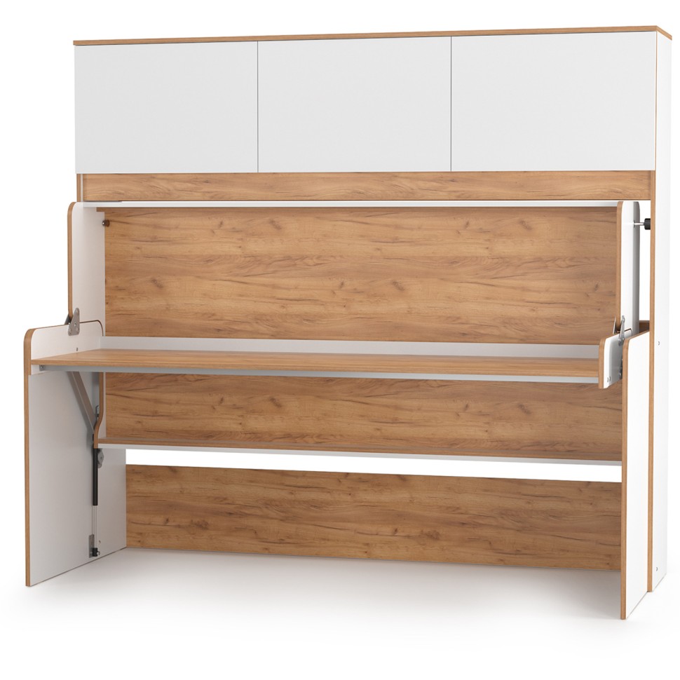 СНЯТО НСН Вуди 11.60 Кровать-трансформер, цвет белый премиум/дуб крафт золотой, 198,8х86,4х180,3 см, 800х1800 мм, б/м, осн. есть, матрас до 160 мм