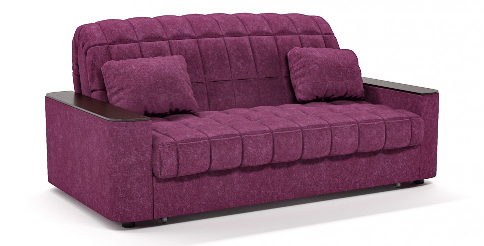 Диван прямой Даллас аккордеон розовый велюр