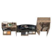 Трувор Гостиная 036, цвет дуб гранж песочный/интра, ШхГхВ 348,4х45,4х210 см., универсальная сборка