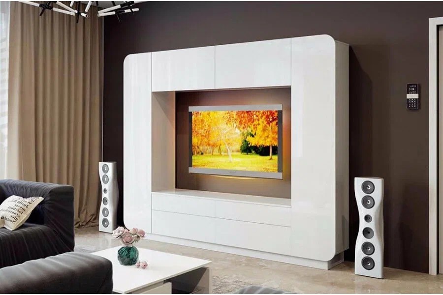 Гостиная Купертино МДФ (белая)