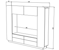 Гостиная Купертино МДФ (белая)