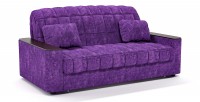 Диван прямой Даллас аккордеон фиолетовый велюр